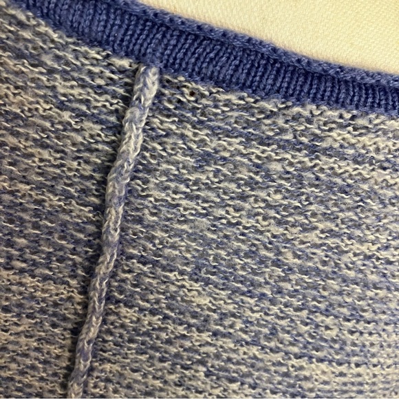 Gap reverse stitch Neón medium blue sweater L - Picture 6 of 7